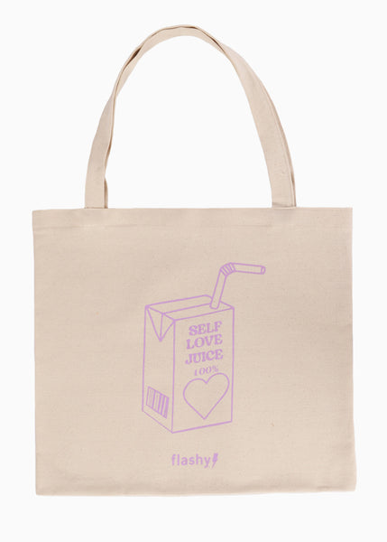 Tote bag con estampado "Self Love Juice"  para mujer - Flashy
