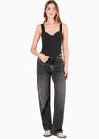 Blusa de tiras tipo corset - HADA.NEGRO