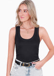 Blusa sin mangas tipo esqueleto color negro para mujer - Flashy