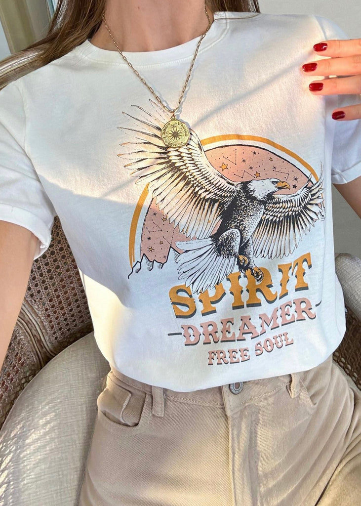 Camiseta con estampado de águila "Spirit dreamer"  para mujer - Flashy