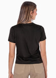 Camiseta estampada astral color negro para mujer - Flashy