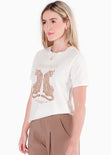 Camiseta estampada "Stay wild" para mujer - Flashy