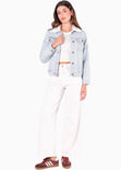 Chaqueta denim con cuello ovejero para mujer - Flashy
