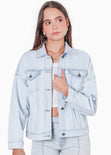 Chaqueta denim color azul para mujer - Flashy