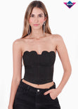 Corset con copas en forma de corazon para mujer - Flashy