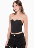 Corset con copas en forma de corazon para mujer - Flashy