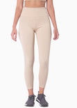 Legging deportivo color beige para mujer - Flashy