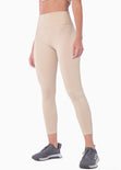 Legging deportivo color beige para mujer - Flashy