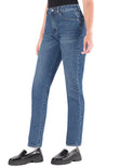 Mom jean de tiro alto para mujer - Flashy