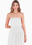 Vestido strapples falda suelta - VERANO