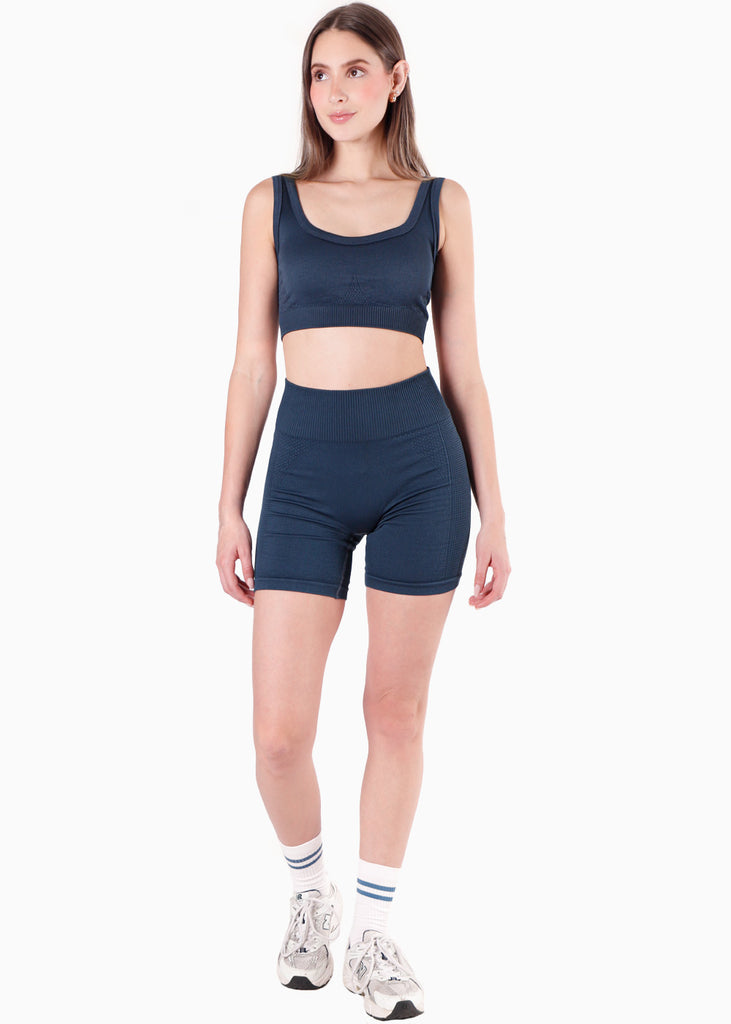 Top deportivo de tiras con escote cuadrado para mujer - Flashy