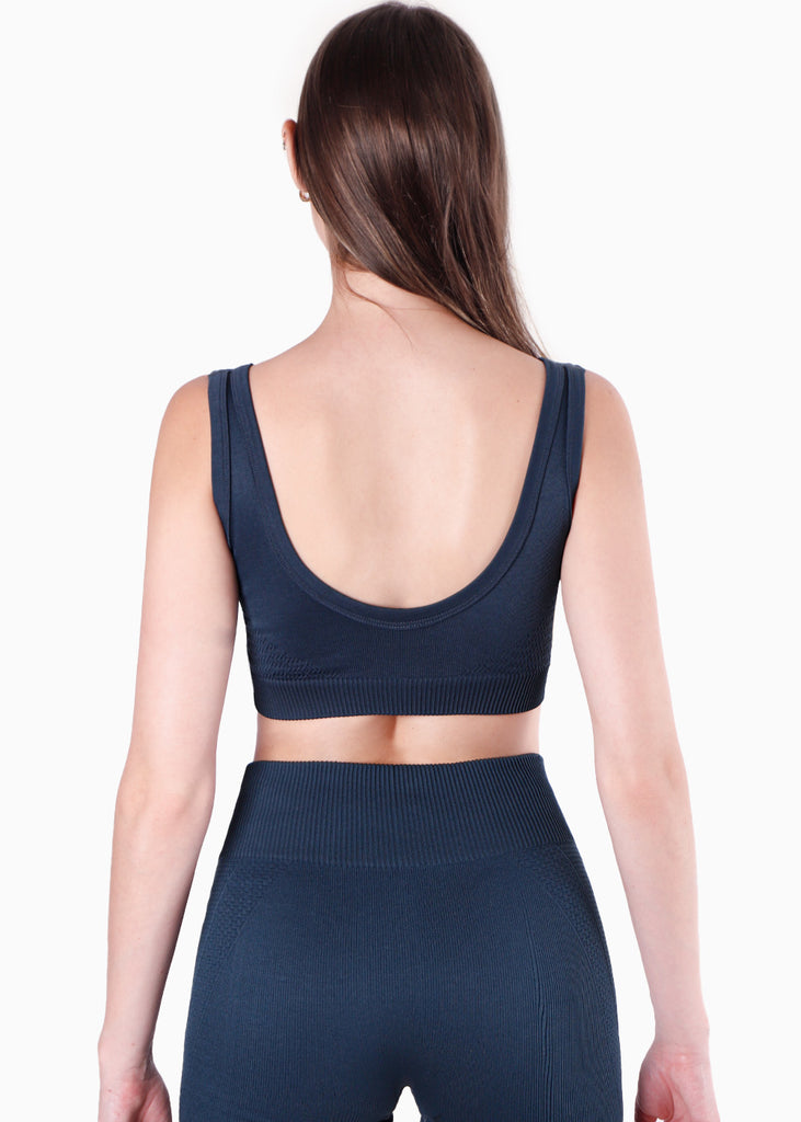 Top deportivo de tiras con escote cuadrado para mujer - Flashy