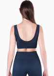 Top deportivo de tiras con escote cuadrado para mujer - Flashy