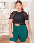 Biker deportivo color verde para mujer - Flashy