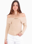 Blusa cuello campesino e insumo en escote  - MONTIEL