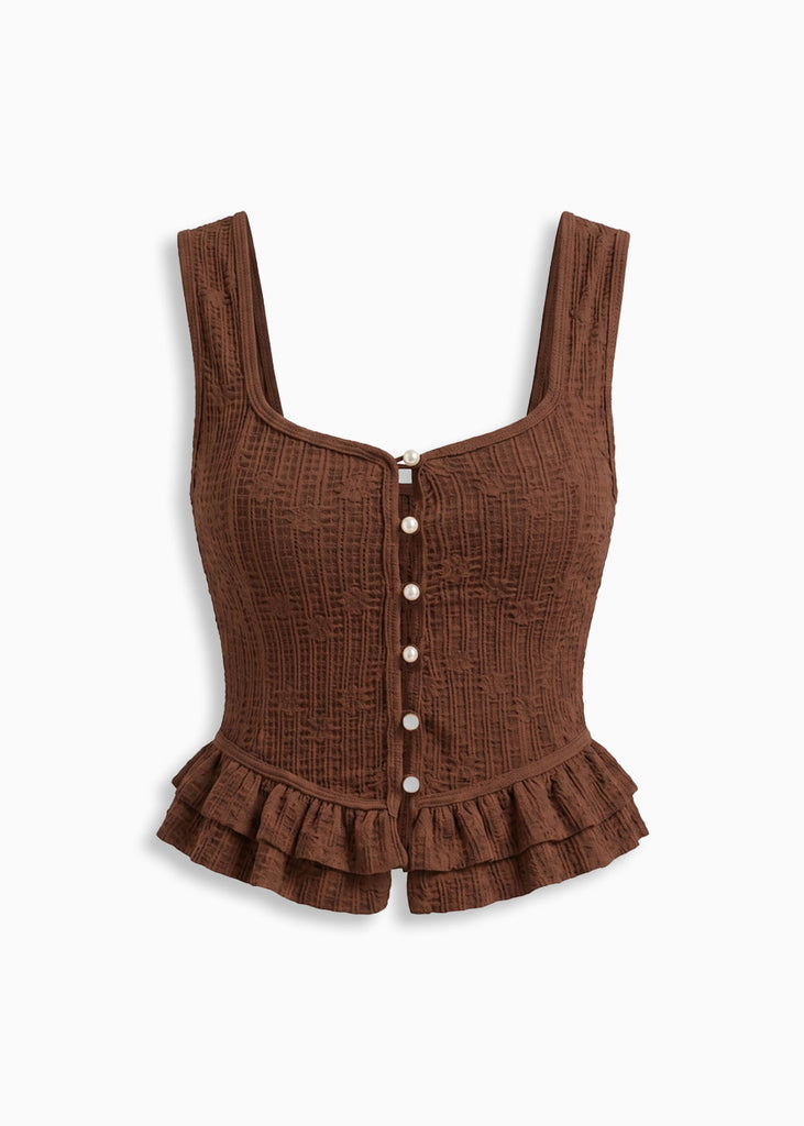 Blusa de botones con boleros - GUANAJUATO.CAFE
