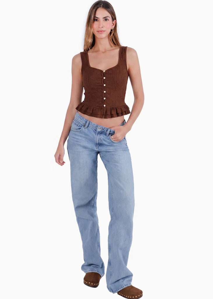 Blusa de botones con boleros - GUANAJUATO.CAFE