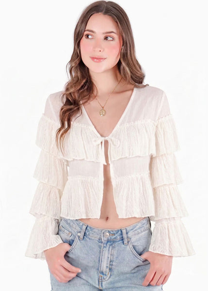 Blusa de manga larga de bolero - CHIHUAHUA
