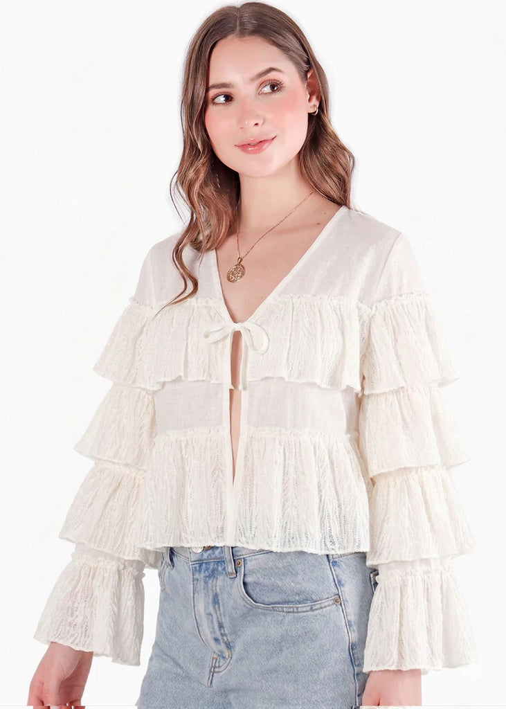 Blusa de manga larga de bolero - CHIHUAHUA