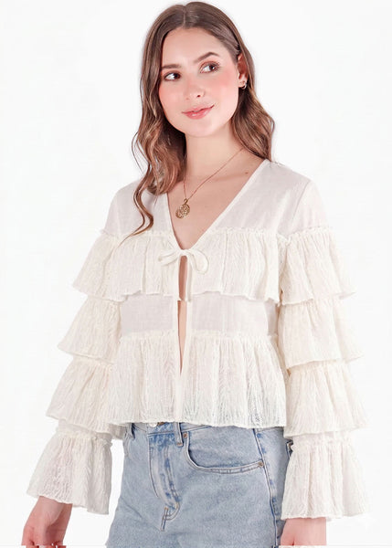 Blusa de manga larga de bolero - CHIHUAHUA