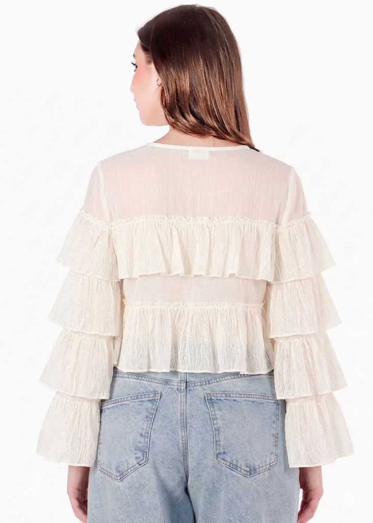 Blusa de manga larga de bolero - CHIHUAHUA