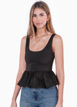 Blusa de tiras con bolero color negro para mujer - Flashy