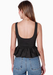Blusa de tiras con bolero color negro para mujer - Flashy