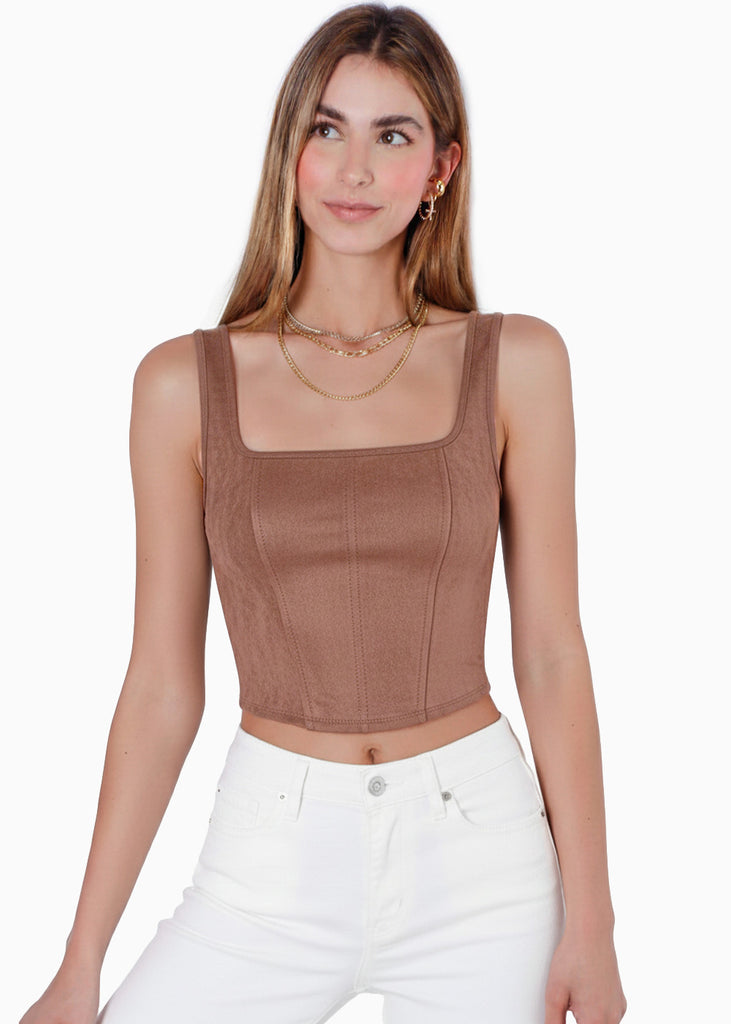 Blusa de tiras con escote cuadrado - TAMARINDO