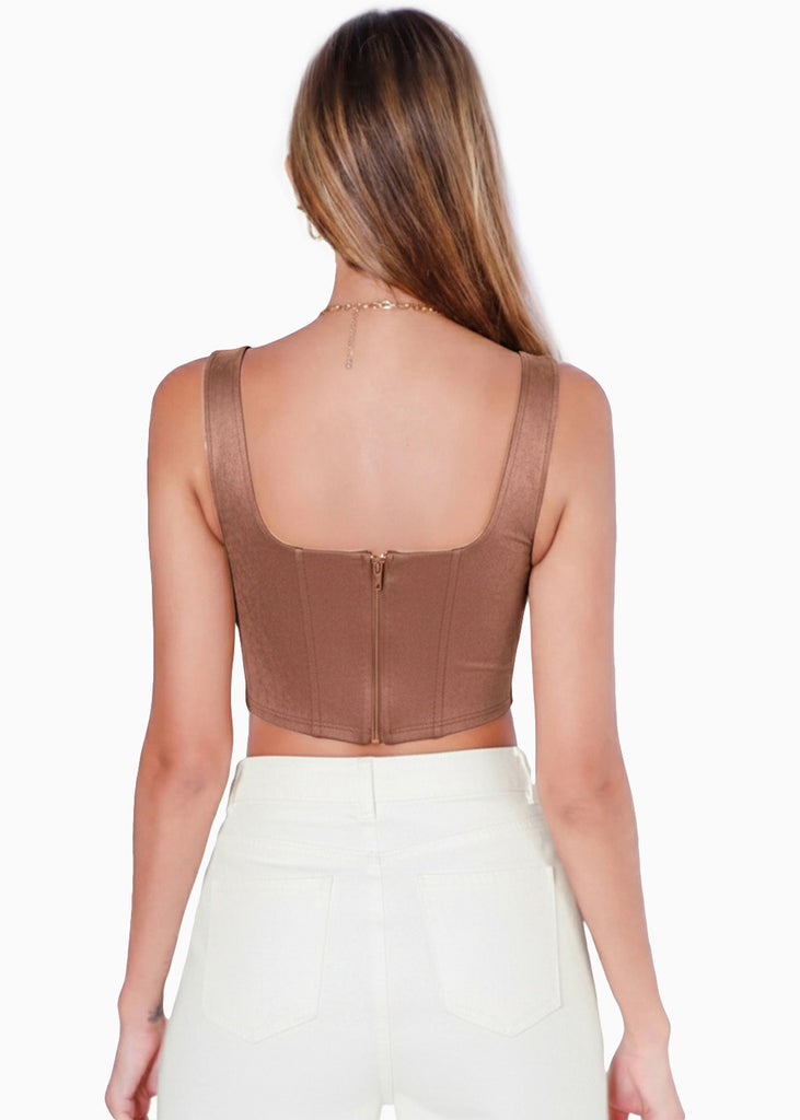 Blusa de tiras con escote cuadrado - TAMARINDO