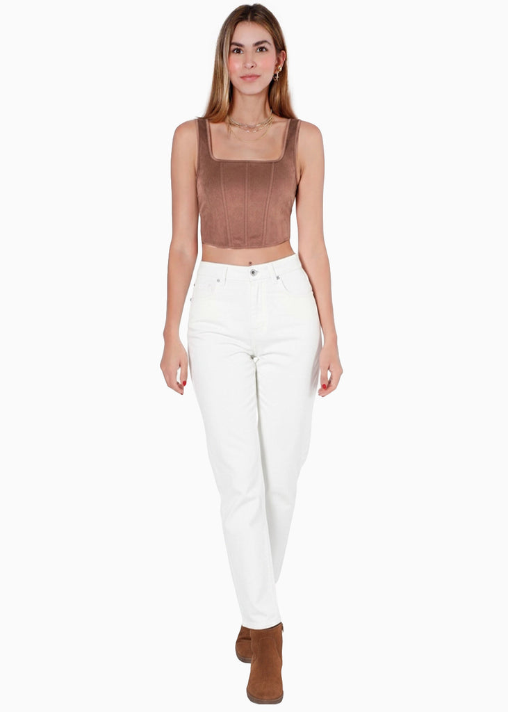 Blusa de tiras con escote cuadrado - TAMARINDO