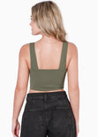 Blusa de tiras tipo corset color verde para mujer - Flashy