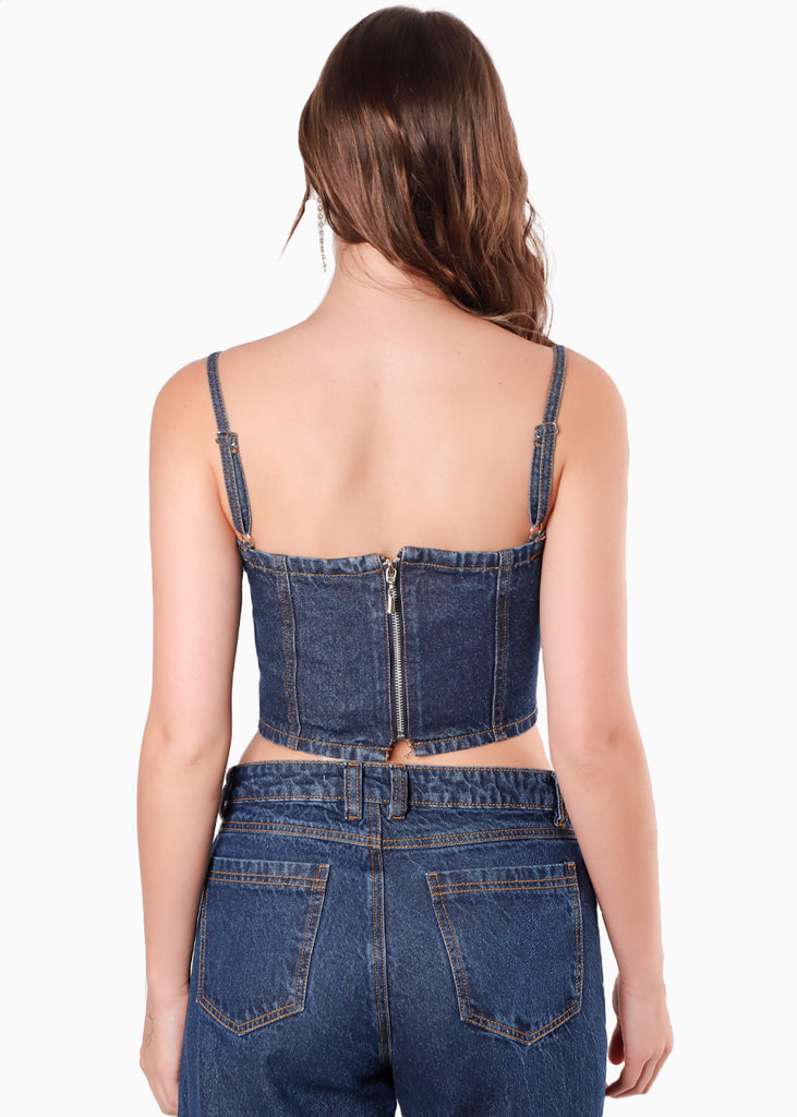 Blusa de tiras tipo corset para mujer - Flashy