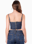 Blusa de tiras tipo corset para mujer - Flashy