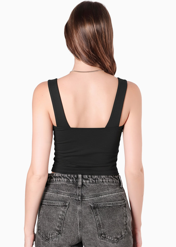 Blusa de tiras tipo corset - HADA.NEGRO
