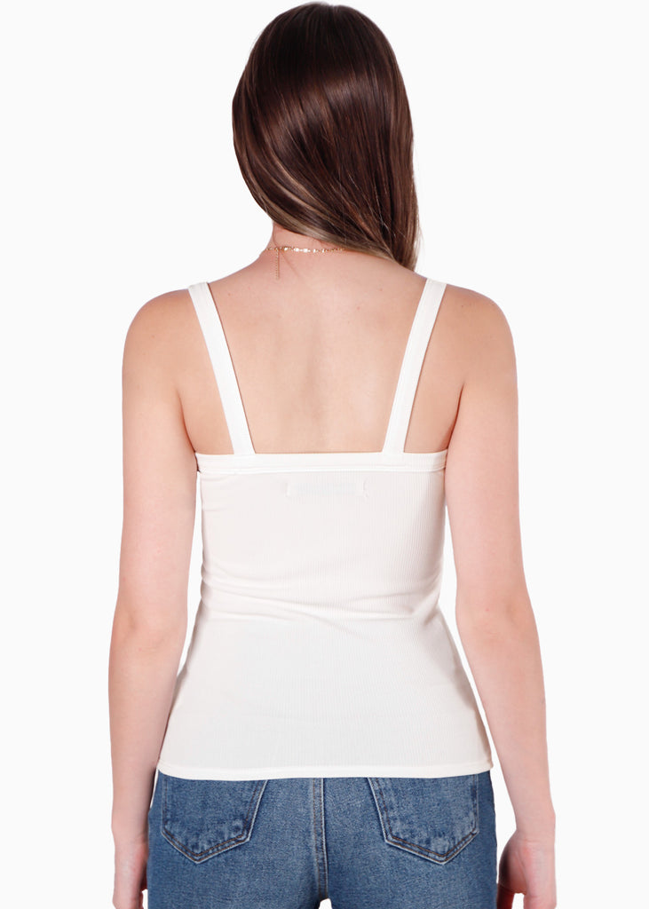 Blusa de tiras tipo esqueleto color marfil color blanco, marfil para mujer - Flashy