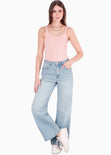 Blusa de tiras tipo esqueleto color rosado color rosado para mujer - Flashy