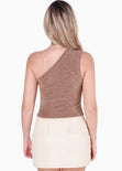 Blusa de un solo hombro para mujer - Flashy