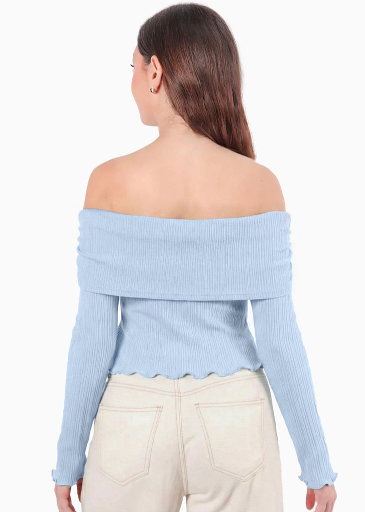 Blusa escote campesino con recogido en fajon - ANTURIO.SKY