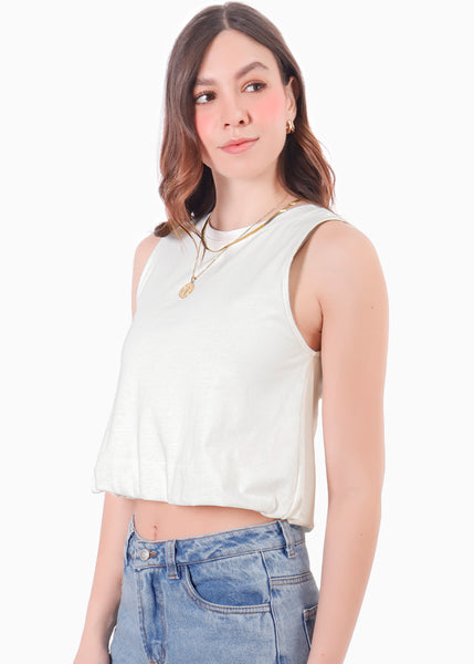 Camiseta manga sisa con ruedo tipo globo - FRAMBUESA