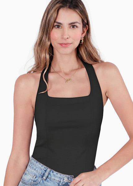 Blusa halter  - NARANJA