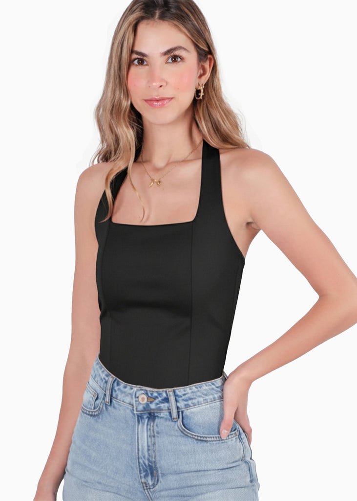 Blusa halter  - NARANJA