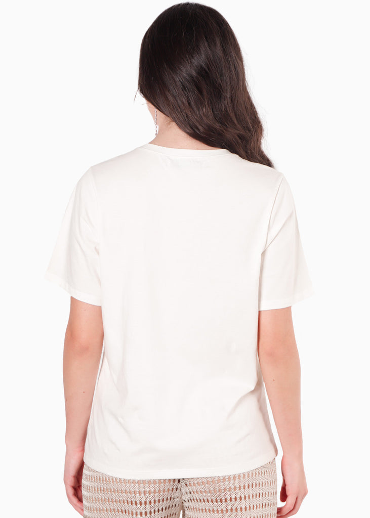 camiseta con corazon en pecho para mujer - Flashy