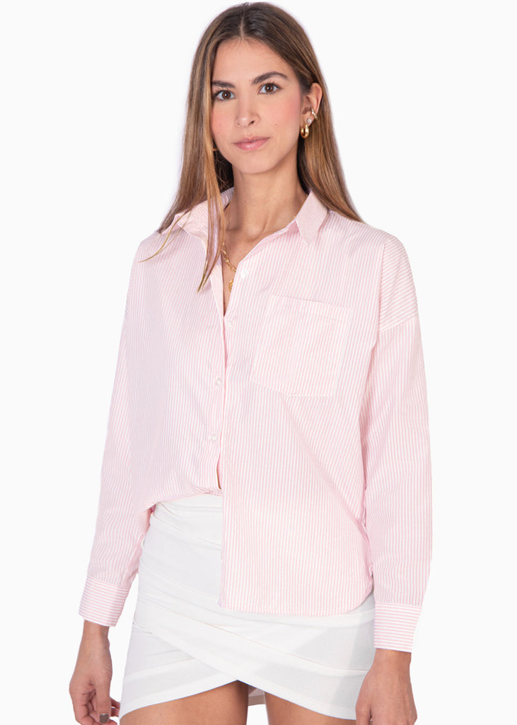 Blusa manga larga de botones - PRESLIE