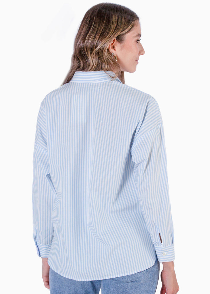 Blusa manga larga de botones  para mujer - Flashy