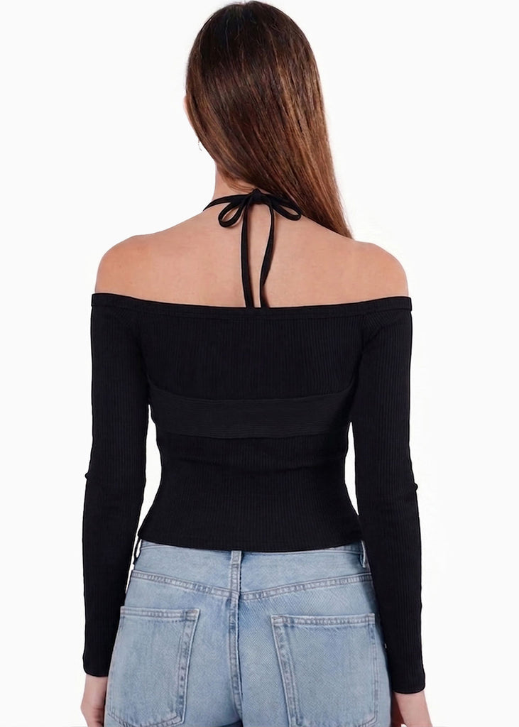 Blusa off shoulder con top externo - PORTOBELO