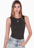 Blusa sin mangas con corte en busto - NAPLES