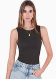 Blusa sin mangas con corte en busto - NAPLES
