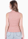Blusa sin mangas con escote sobre el cuello en triangulo - RICHMOND.ROSA