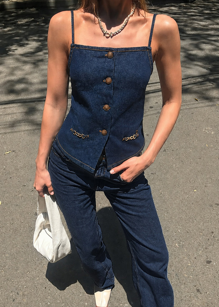 Chaleco halter largo - RIBERA