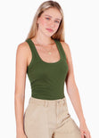Blusa sin mangas tipo esqueleto color verde para mujer - Flashy